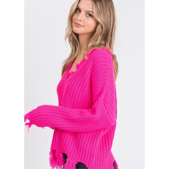 Destroyed Love Distressed Sweater - Picture 1 of 3